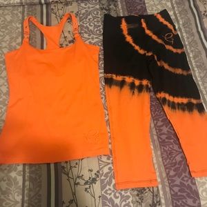 Orange  sets active wear